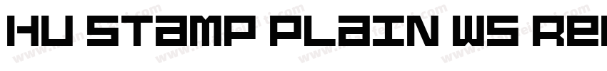 Hu Stamp Plain WS Regular字体转换